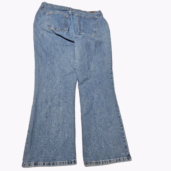 Riders Boot Cut Jeans Womens Plus Size 20W Petite High Rise Light Wash Denim - Picture 3 of 5